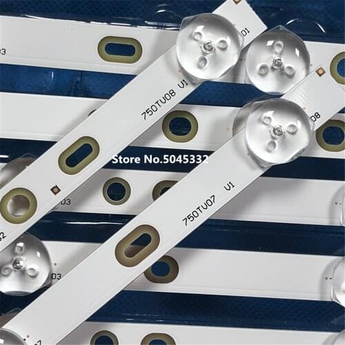1set=28PCS LED Backlight strip (5lamps +8lamps) 750tv07 V1 CX-75S01E02-2A752-0-V-4CM CX-75S01E01-2A752-0-V-4CL Sony Kdl-75w850c