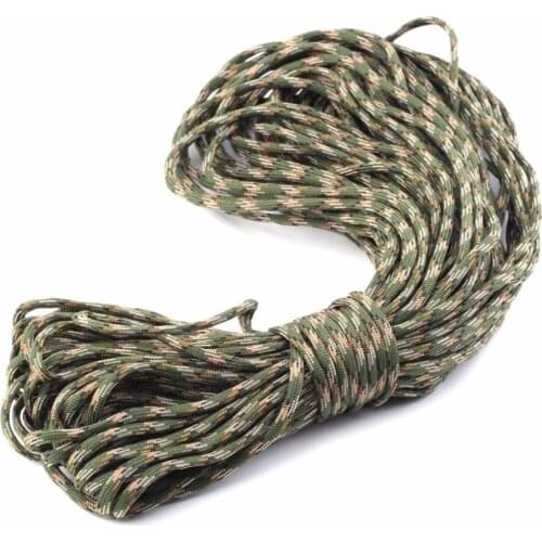 1set black 550 Popular Type III 7 Strand Parachute Paracord Cord Lanyard Mil Spec Core 100FT hot sale