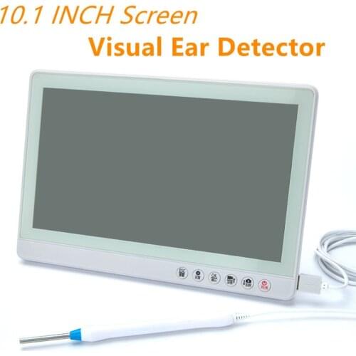 10.1INCH Super Screen Visual Ear Detector Endoscope Camera Earwax Removal Otoscope for Human and Pets
