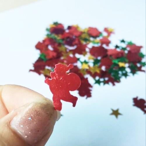 150g Christmas Party Shape Santa Claus Stars Table Scatter Sparkle Confetti Baby Shower Colors Halloween Sprinkle Decoration