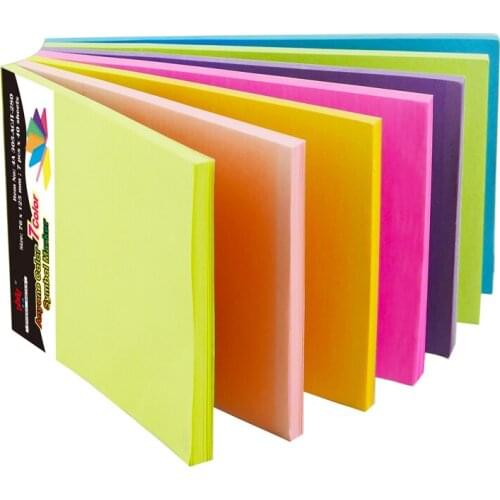 4A Magic Step Separate Sticky Notes 3 x 5 Inches 7 Neon Assorted Stationery Kawaii Planner Stickers Memo Pad 4A 305-ACJT-280