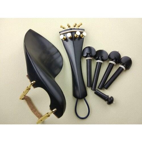 New high quality ebony Luthier violin fittings 4/4, violin parts accessories