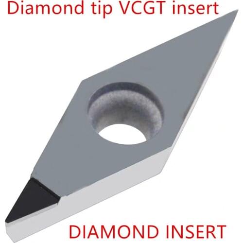 Vcmt110304 diamond cnc carbide insert VCGT VCMW110308 VCMT insert PCD Internal turning tools cutter for lathe aluminum wood 1pc