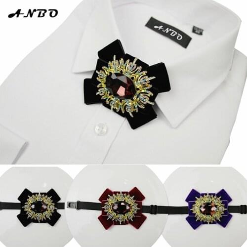 Free Shipping New Male mens fashion casual Bow tie wedding groom groomsman shirt black Korean bow wedding red female woman