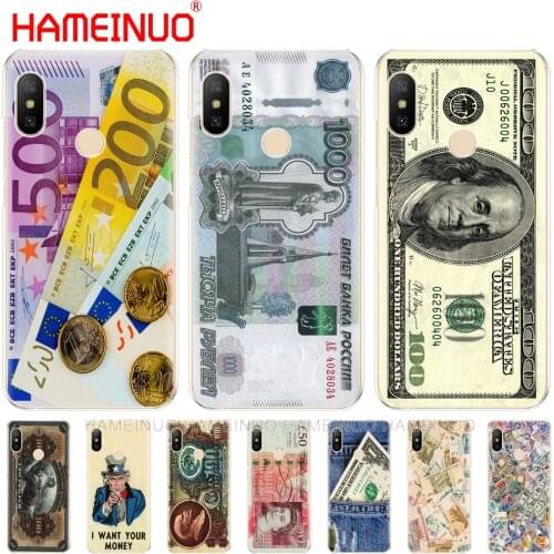 Money cash dollar Ruble Cover Case for Xiaomi Mi 8 se A2 lite redmi 6 6a 6 pro note 6 PRO pocophone F1 for redmi s2