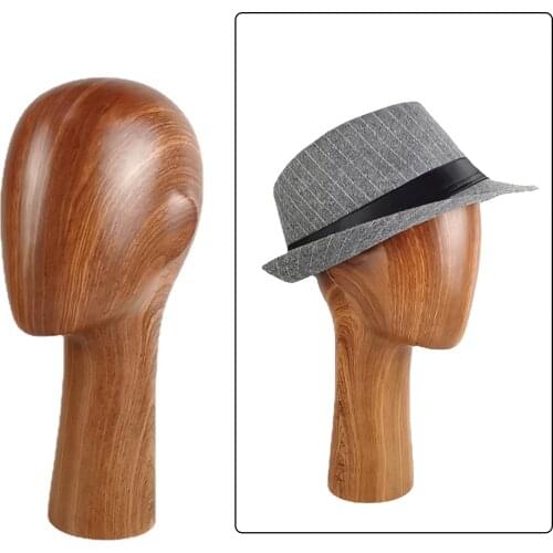 20.4'' Fiberglass Head Mannequin Head Display Styling Head for Wigs Making Mannequin Head Stand Mount Wig Making Holder Rack