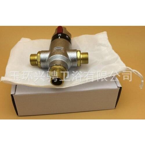 H59 brass DN15 1/2" Automatic thermostatic valve Thermostatic mixing water valve Shower water valves for Hot-water heater