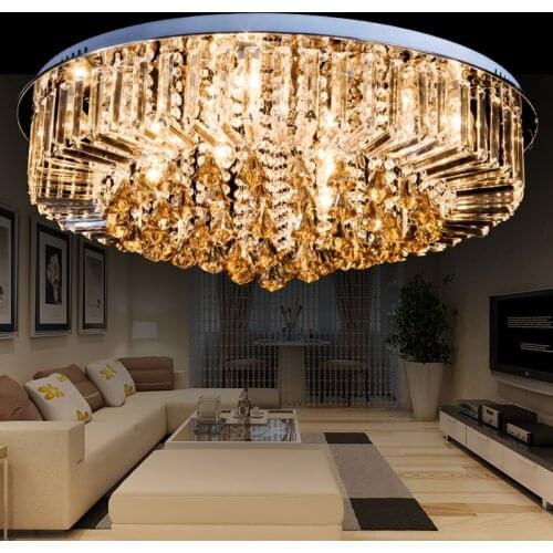 Crystal combination pot wholesale simple round K9 crystal ceiling lamp LED living room dining room lighting lamps SJ55