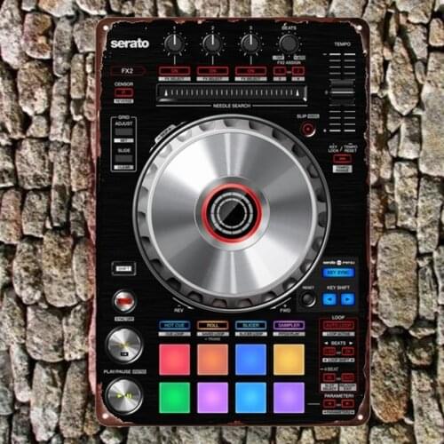 Metal Tin Sign Pioneer DJ Controller DDJ-SR2 Metal Decor Wall Decor Wall Poster
