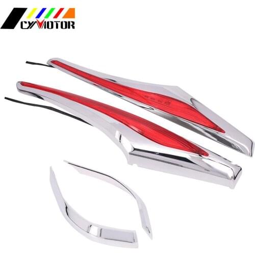 Motorcycle Saddlebag Accent Swoop LED Light Case Cover For HONDA Goldwing Gold Wing GL 1800 GL1800 & F6B 2012 2013 2014 2015