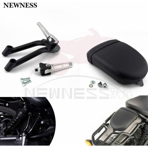 Motorcycle Rear Passenger Seat Cushion Cover Or Foot Rests Footpegs Footrests Pedal Kit For Honda Rebel CMX 300 CMX500 2017-2018