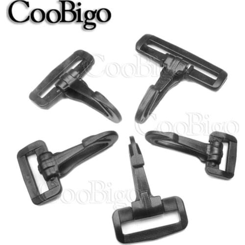 12pcs 19mm~51mm Webbing Strong Olecranon Hook Plastic Snap Hooks Rocker Style Wear-resisting For Backpack Strap Lanyard Buckles