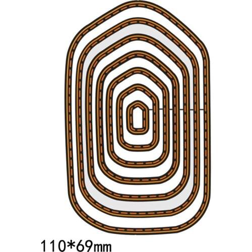 Newheart circle Cutting Dies Carbon steel Metal Cutting Dies Scrapbooking Decorative Paper Cards Template Geometric patterns