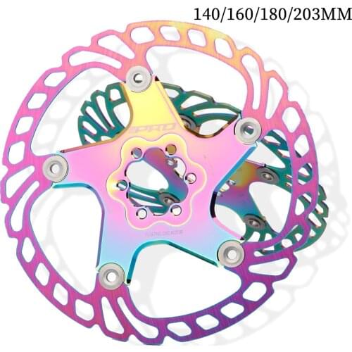 140/160/180/203mm Mountain Bike MTB DH Disc Heat Dissipation Brake Rotor Down Hill Floating Bicycle Brake Rotor Bicycle parts