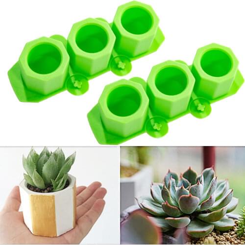 Silicone Flowerpot Mold DIY Cement Succulent Flower Pot Making Mold Manual Clay Craft Cement Silicone Concrete Bottle Mould