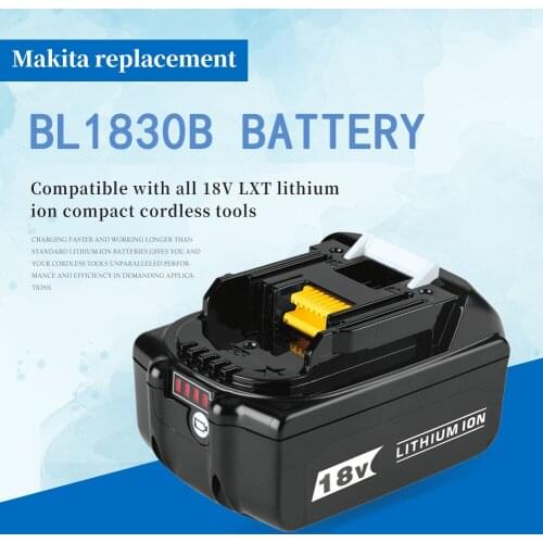 6.0AH Latest Upgraded BL1830B Rechargeable Battery 8000mAh Lithium ion Makita 18v Battery BL1840 BL1850 BL1830 BL1860B LXT 400