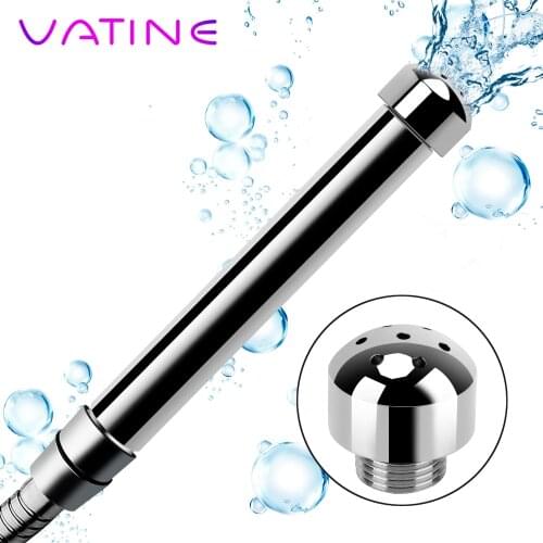 VATINE Ass Cleaning Anal Douche Enema Bidet Faucet 7 Holes 3 Shower Heads Sex Tools for Couples Vaginal Cleaner Wash Cleansing