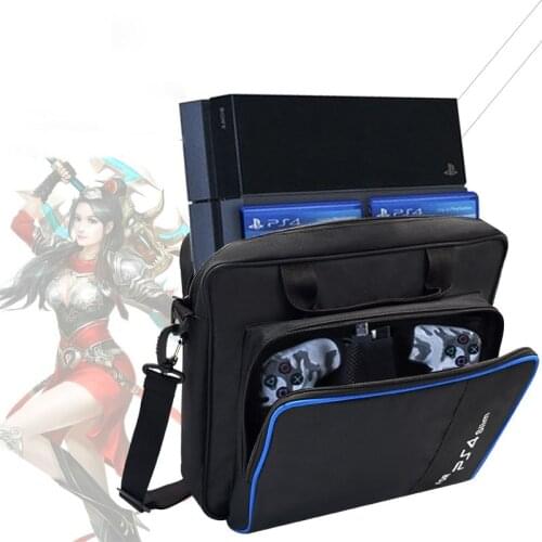 For PS4 Slim Game Sytem Bag Original size For PlayStation 4 Console Protect Shoulder Carry Bag Handbag Canvas Case