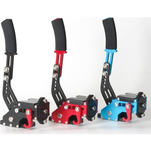 Racing game caliper brake system hand brake game parts black blue red drift hand brake game steering wheel game hand brake