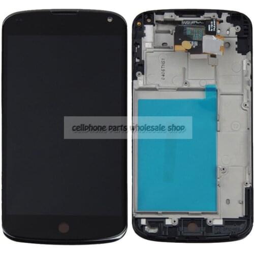 For Lg Nexus 4 E960 Lcd Display Screen WIth Touch Glass DIgitizer+Frame Assembly