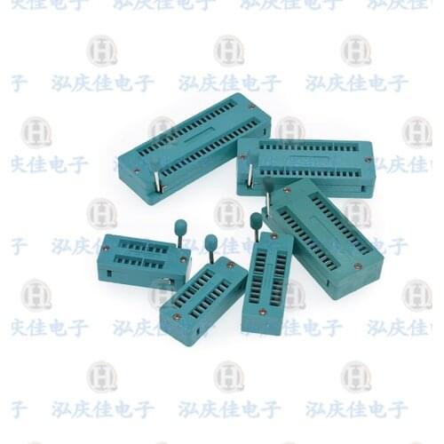 1PCS 14Pin/16Pin/18Pin/20Pin/24Pin/28Pin/32Pin/40Pin 16P/18P/20/24P/28P 2.54MM Test Universal zif sockets ic test sockets