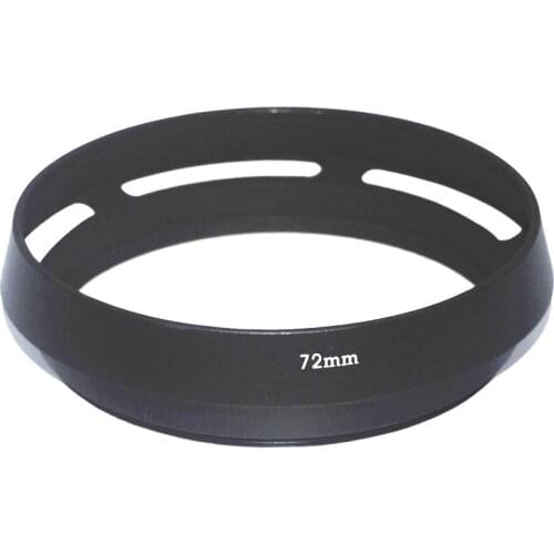 10pcs/lot 72mm 77mm Black Vented Curved Metal camera lens Hood for Leica M for Pentax for Sony for Olympus For canon for nikon