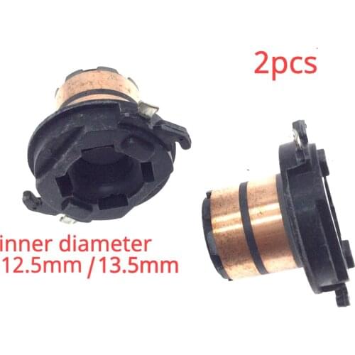 2pcs 12.5mm/13.5mm for Kia Maxima BYD Hyundai Mitsubishi Brilliance Auto xiali Motors Generator Copper Head Slip Ring
