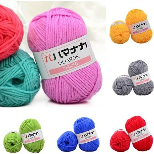 25g Soft Milk Cotton Knitting Yarn Wool Blended Crochet Baby Yarns Hand Knitting Sweater Scarf Hat DIY Crafts Thread