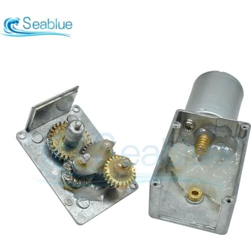 4632-370 DC 12V 3 5 10 15 20 30 50 100 150 RPM Micro Speed Gear Motor Reduction Gear Motors With Metal Gearbox Wheel DIY Kits