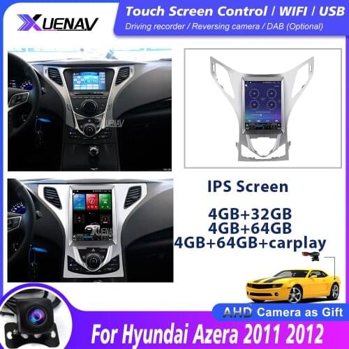 Car radio Android stereo receiver for Hyundai Azera 2011 2012 car video multimedia MP3 player for Hyundai Azera 2DIN Car GPS