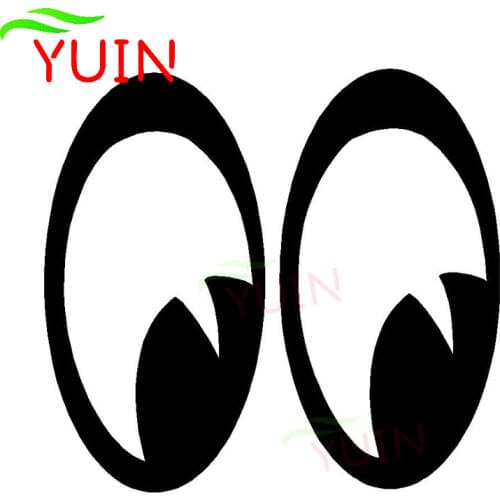 Car Sticker Lovely Moon Eye Decals Cars Accessories PVC Body Bumper Decoration High Quality Waterproof Sunscreen Decals