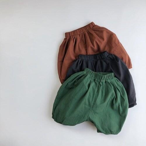 Girls Knee Length Pants Summer Pants Boys Girls Cotton Kids Lantern Pants Children Beach Clothes Toddler Baby Clothing Pants