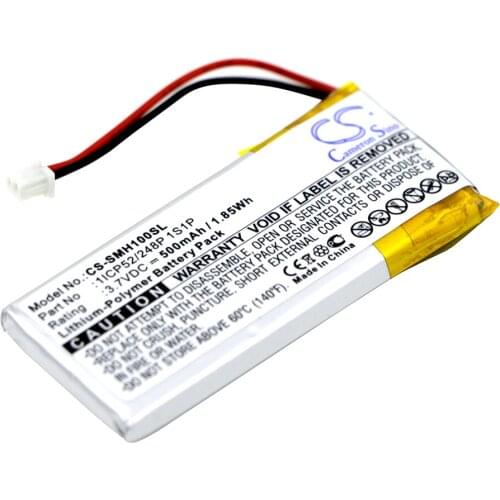 Cameron sino 500mAh battery for SENA SMH-10 SMH-10 Lifespan 1ICP52/248P 1S1P