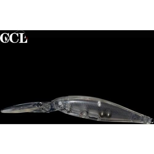 CCLTBA 15pcs/lot Unpainted Jerkbait Minnow Lure 11.5cm 8.5g Deep Crank Wobbler Fishing Lures Blank Minnow Fishing Tackle