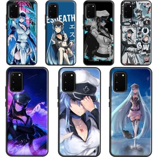 Esdeath Akame ga Kill anime Cover For Samsung Galaxy S20 FE S21 Plus Note 20 Ultra S8 S9 S10 Note 10 Plus Phone Case