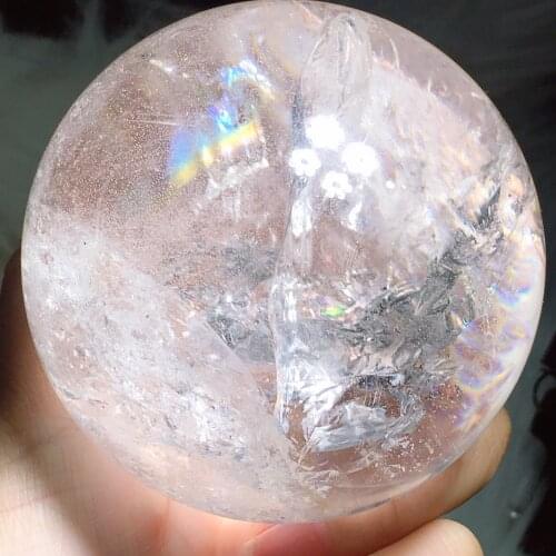Cleart quartz sphere
