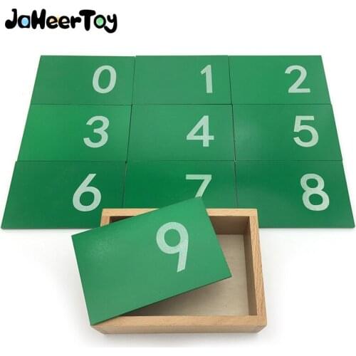 JaheerToy Montessori Educational Toy 0-9 Digital Board Sand Plate Baby Wooden Toys for Children 3-4-5 Years Figure