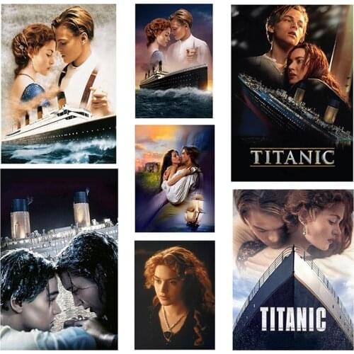Hot sale 5d Diamond Painting Titanic Character Diamond Embroidered Rhinestone Picture Diamond Mosaic DIY Crafts Decoration Gift