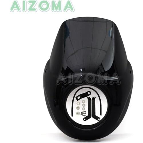 Black Motorcycles ABS Headlight Fairing Kit For Harley Street 500 750 Street Rod XG750A XG750 XG500 Headlamp Cover Mask
