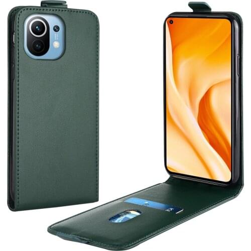 Flip Up and Down Leather Case for Xiaomi Mi 11 Case M2011K2C M2011K2G 6.81''Vertical Cover for Xiaomi 11 Case Phone Bag