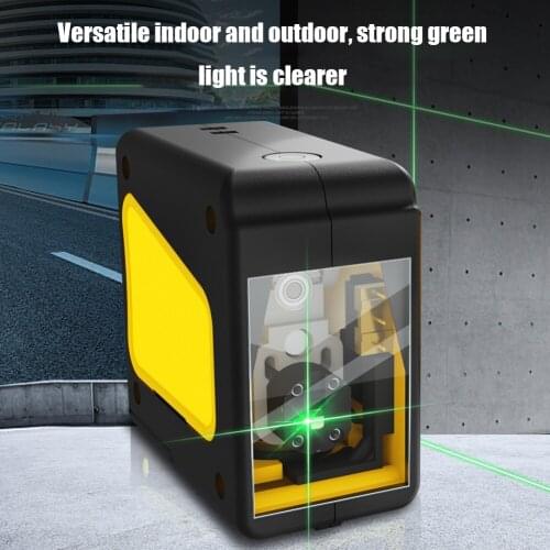 2 Lines Laser Level Self Leveling Red Green Beam Line High Precision Laser Leveler Cross Lines Horizontal Vertical Leveler
