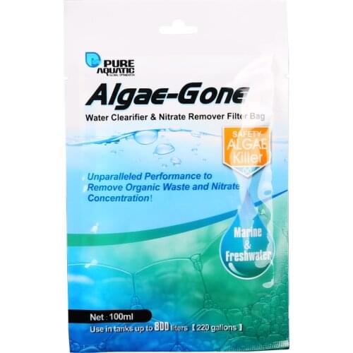 DW Aquarium Algae-Gone Removal of protein package from sea water tank of clear water algae removing package seachem style