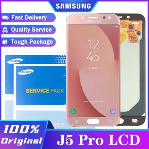Original SUPER AMOLED 5.2'' Display for SAMSUNG Galaxy J5 PRO 2017 J530 J530F LCD Touch Screen Digitizer Assembly Repair Parts