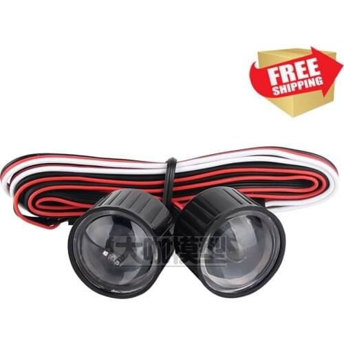 Radio control RC 1/10 313mm car headlights dragon lights, spotlights remote control SCX10 90046 upgrade parts