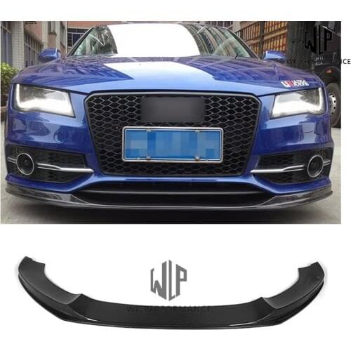 S7 A7 S-LINE High Quality Carbon Fiber Front Lip Splitter Car Styling For Audi S7 A7 S-LINE Car Body Kit 11-15