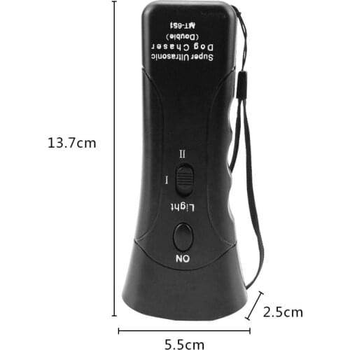 Ultrasonic dual-head dual-horn dog repeller Laser dog repeller Animal attack repellent Flashlight Pet dog repellent