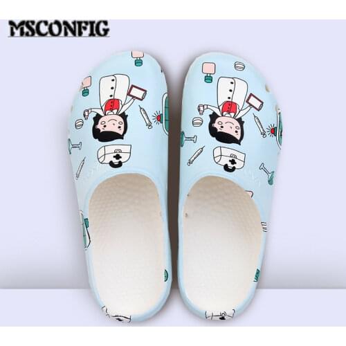 Women Casual Slippers Medical Doctors Nurses Surgical Shoes Work Flat Slippers Operating Room Lab Slippers Ladies Fashion Shoes