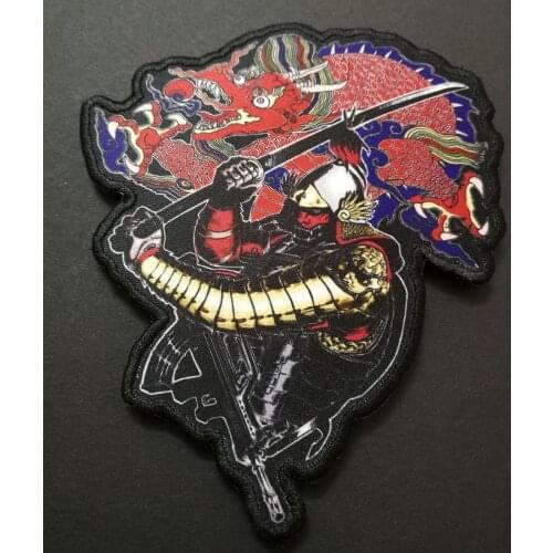 Hook And Loop Badge DIY Samurai Patch badges Tactical Warrior Guarders Chapter badges of cloth bags shoes vest stickers