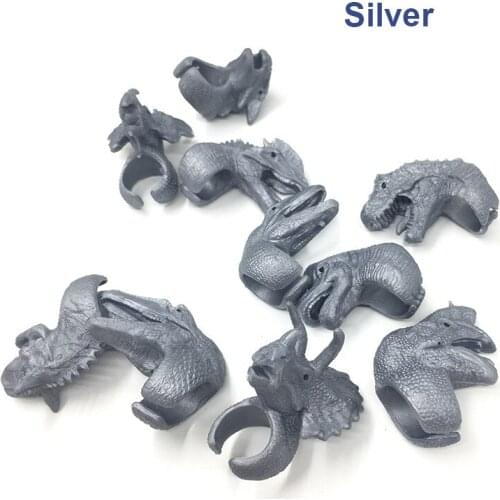 1Pcs Dinosaur Hand Puppet Family Children Interactive Small Toy New Strange Animal Finger Cover Dinosaur Puppet Fun Toys