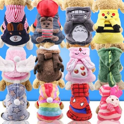 15Style Dog Clothes For Small Dogs Winter Puppy Pet Coat Jacket Pet Sports Hoodies Chihuahua Pug French Bulldog Clothing Outfits